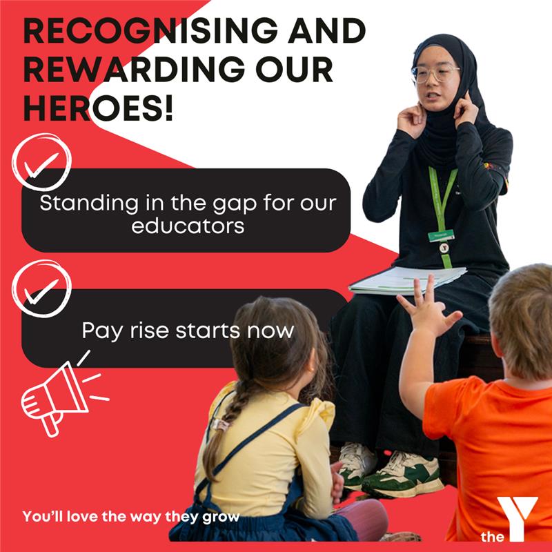 The Y WA Welcome Wage Increase for ELC and OSHC Staff